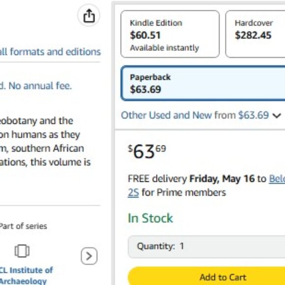Archaeology of African Plant Use by Chris J. Stevens Paperback Book ROUTLEDGE - Picture 2 of 2